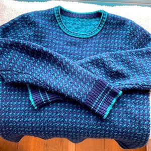 Gorgeous wool Quaker Marine men’s sweater from sample sale